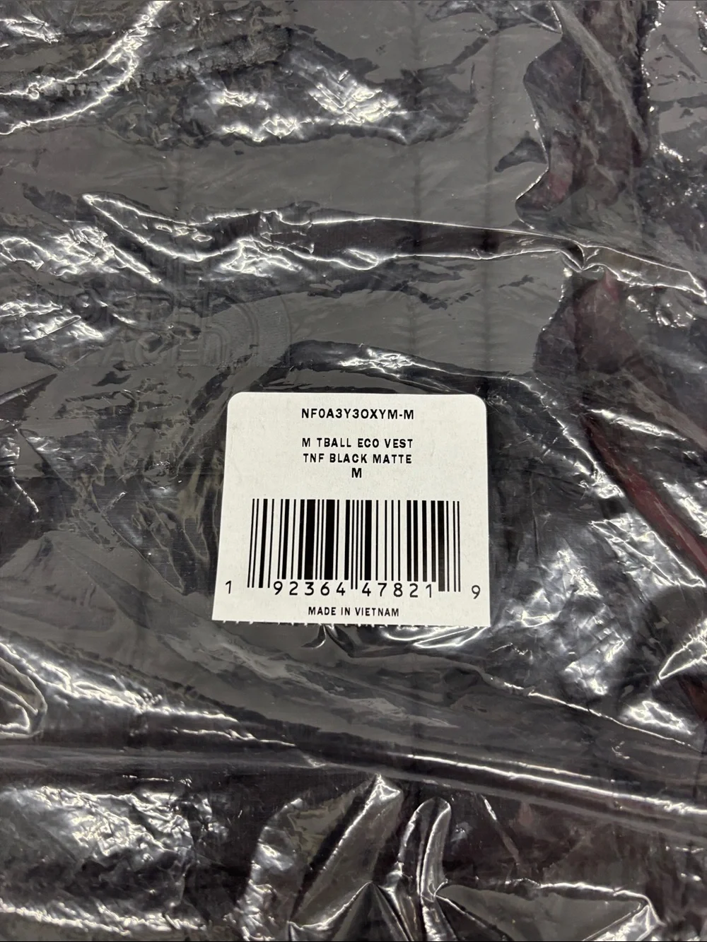 NWT The North Face Black Zip-Up Vest